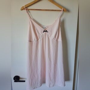 🙂Elegant Pink Polka Dot Nightgown by "Nottibianche By Cabernet" Size XL